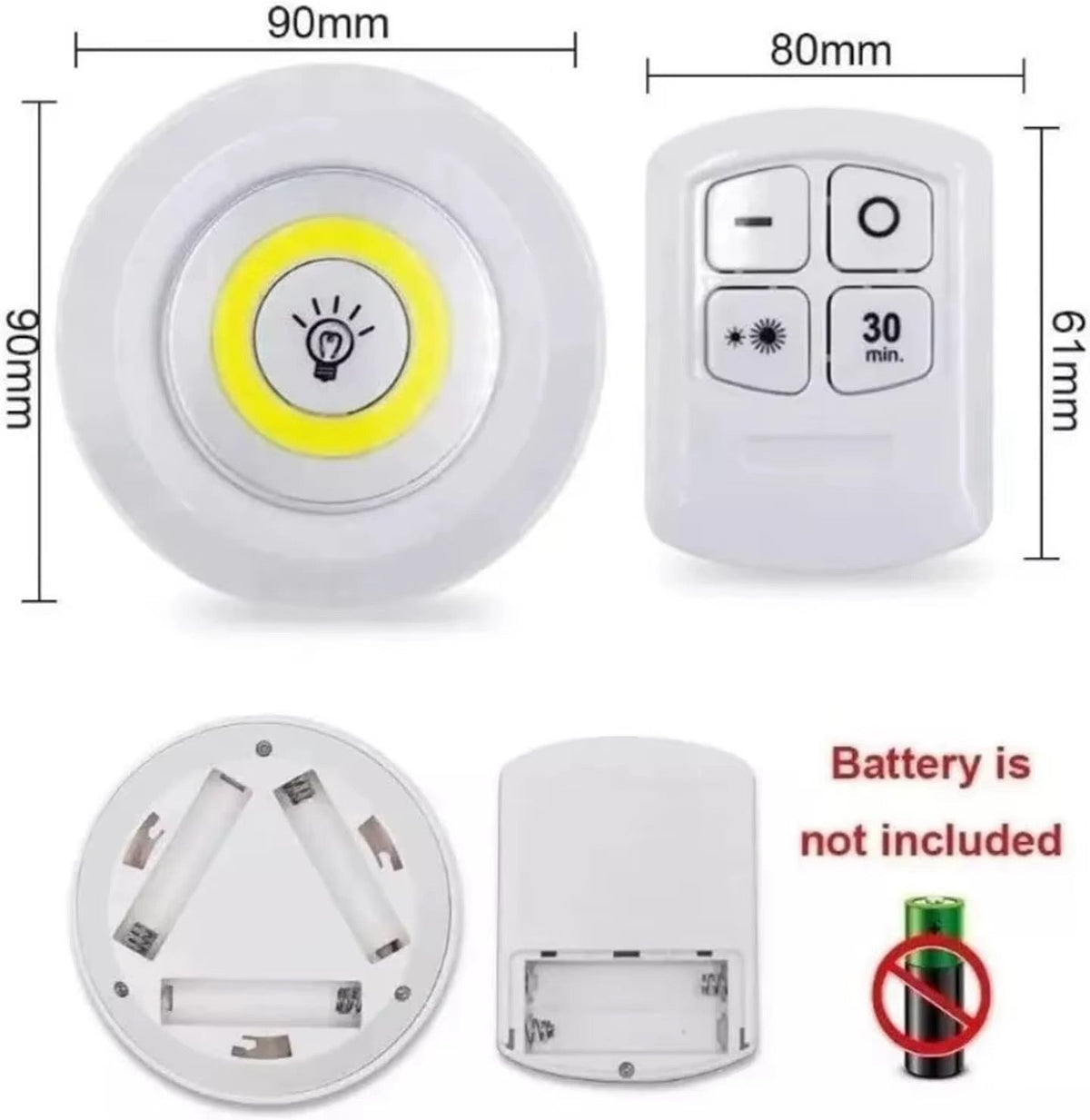 Dites Adieu aux Zones Sombres ! Pack de 3 Spots LED Sans Fil avec Télécommande,Éclairez Votre Intérieur Sans Percer de Trous – Lot de 3 Lampes LED Multi-Usages
Solution Éclairage Magique : 3 Spots LED Tactiles + Télécommande Intelligente