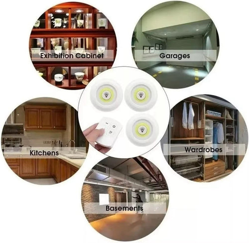 Dites Adieu aux Zones Sombres ! Pack de 3 Spots LED Sans Fil avec Télécommande,Éclairez Votre Intérieur Sans Percer de Trous – Lot de 3 Lampes LED Multi-Usages
Solution Éclairage Magique : 3 Spots LED Tactiles + Télécommande Intelligente
