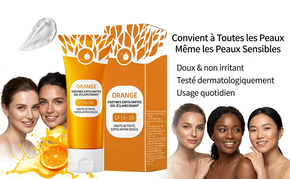 Nouveau Masque Gel Exfoliant à l'Extrait d'Orange
POUQUR 2026, Nettoyage en Profondeur des Pores et Hydratation pour Hommes et Femmes, Élimination des Impuretés, Peaux Mortes.