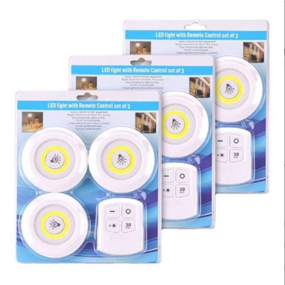Dites Adieu aux Zones Sombres ! Pack de 3 Spots LED Sans Fil avec Télécommande,Éclairez Votre Intérieur Sans Percer de Trous – Lot de 3 Lampes LED Multi-Usages
Solution Éclairage Magique : 3 Spots LED Tactiles + Télécommande Intelligente